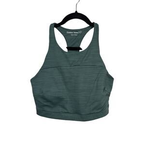 Outdoor Voices Sports Bra Womens Large Green Doing Things High Neck Racerback